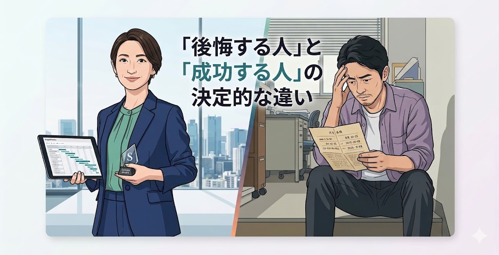 「後悔する人」と「成功する人」の決定的な違い